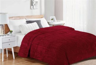 Κουβέρτα Coral Fleece Jacquard Brick 04 160×220 Μπορντό Κουβέρτα Coral Fleece Jacquard Brick 04 160×220 Μπορντό