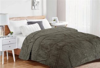 Κουβέρτα Coral Fleece Jacquard Brick 07 220×240 Λαδί Κουβέρτα Coral Fleece Jacquard Brick 07 220×240 Λαδί