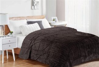 Κουβέρτα Coral Fleece Jacquard Brick 08 160×220 Γκρι / Μαύρο Κουβέρτα Coral Fleece Jacquard Brick 08 160×220 Γκρι / Μαύρο