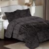 Κουβέρτα Coral Fleece Solid 08 160×220 Γκρι / Μαύρο Κουβέρτα Coral Fleece Solid 08 160×220 Γκρι / Μαύρο