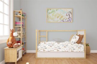 Κατωσέντονο Με Λάστιχο Bebe Savanna 36 70×140+15 Λευκό / Γκρι Φανέλα Κατωσέντονο Με Λάστιχο Bebe Savanna 36 70×140+15 Λευκό / Γκρι Φανέλα