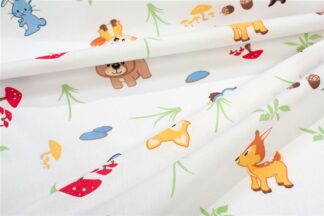 Πάνα Φανέλα Bebe Forest Animals 070 80×80 Λευκό / Σιέλ Πάνα Φανέλα Bebe Forest Animals 070 80×80 Λευκό / Σιέλ