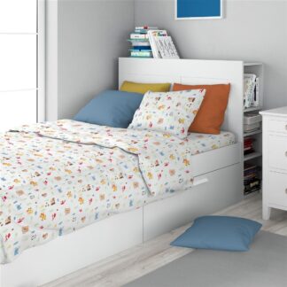 Σεντόνια Εμπριμέ Σετ 3 τεμ Kids Forest Animals 070 160×240 Λευκό / Σιέλ Φανέλα Σεντόνια Εμπριμέ Σετ 3 τεμ Kids Forest Animals 070 160×240 Λευκό / Σιέλ Φανέλα