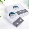 Πετσέτα Με Κέντημα Σετ 2 τεμ Bebe Cloudy Bear 176 30×50,70×140 Λευκό / Γκρι