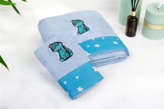 Πετσέτα Με Κέντημα Σετ 2 τεμ Bebe Dinosaur 179 30×50,70×140 Σιέλ Πετσέτα Με Κέντημα Σετ 2 τεμ Bebe Dinosaur 179 30×50,70×140 Σιέλ