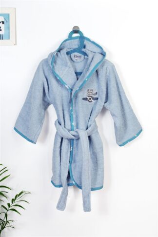Μπουρνούζι Με Κέντημα Kids Aviator 183 Νο 4 Σιέλ Μπουρνούζι Με Κέντημα Kids Aviator 183 Νο 4 Σιέλ
