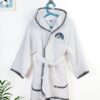 Μπουρνούζι Με Κέντημα Kids Cloudy Bear 176 Νο 2 Λευκό / Γκρι