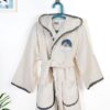 Μπουρνούζι Με Κέντημα Kids Cloudy Bear 177 Νο 2 Εκρού / Γκρι Μπουρνούζι Με Κέντημα Kids Cloudy Bear 177 Νο 2 Εκρού / Γκρι