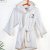 Μπουρνούζι Με Κέντημα Kids Stork 193 Νο 4 Λευκό / Κίτρινο