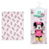 Λούτρινο Disney Home Σετ 2 τεμ. Bebe Minnie 30 Ύψος 25 εκ. & Κουβέρτα Coral Fleece 75×100 Ροζ / Μαύρο