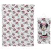 Λούτρινο Disney Home Σετ 2 τεμ. Bebe Minnie 31 Ύψος 25 εκ. & Κουβέρτα Coral Fleece 75×100 Λευκό / Μαύρο