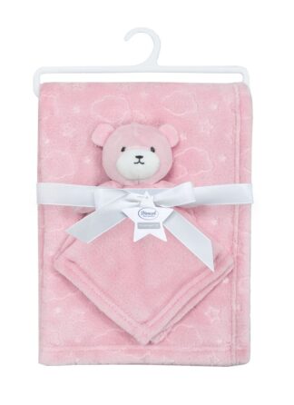 Νάνι-Πανάκι Παρηγοριάς Bebe Σετ 2 τεμ. Bear 08 33×33 & Κουβέρτα Coral Fleece 75×100 Ροζ Νάνι-Πανάκι Παρηγοριάς Bebe Σετ 2 τεμ. Bear 08 33×33 & Κουβέρτα Coral Fleece 75×100 Ροζ