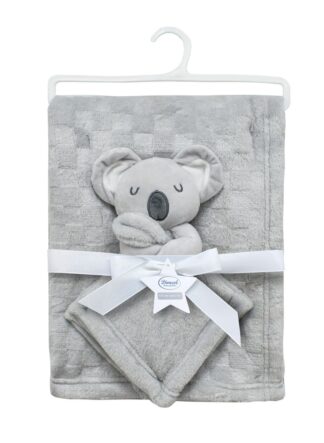 Νάνι-Πανάκι Παρηγοριάς Bebe Σετ 2 τεμ. Koala 10 33×33 & Κουβέρτα Coral Fleece 75×100 Γκρι Νάνι-Πανάκι Παρηγοριάς Bebe Σετ 2 τεμ. Koala 10 33×33 & Κουβέρτα Coral Fleece 75×100 Γκρι
