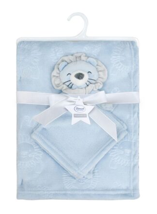 Νάνι-Πανάκι Παρηγοριάς Bebe Σετ 2 τεμ. Lion 09 33×33 & Κουβέρτα Coral Fleece 75×100 Σιέλ Νάνι-Πανάκι Παρηγοριάς Bebe Σετ 2 τεμ. Lion 09 33×33 & Κουβέρτα Coral Fleece 75×100 Σιέλ