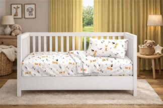 Κατωσέντονο Με Λάστιχο Bebe Giraffe 599 70×140+15 Λευκό / Πορτοκαλί Κατωσέντονο Με Λάστιχο Bebe Giraffe 599 70×140+15 Λευκό / Πορτοκαλί