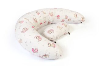 Μαξιλάρι Εγκυμοσύνης - Θηλασμού 2 Σε 1 Bebe Bear's Nest 04 155×35×20 Λευκό / Ροζ Μαξιλάρι Εγκυμοσύνης - Θηλασμού 2 Σε 1 Bebe Bear's Nest 04 155×35×20 Λευκό / Ροζ