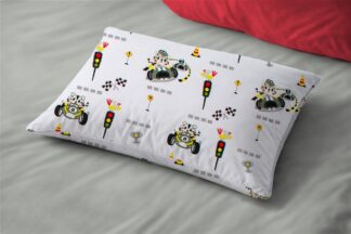 Μαξιλαροθήκη Εμπριμέ Bebe Animal Grand Prix 590 35×45 Λευκό / Λαδί Μαξιλαροθήκη Εμπριμέ Bebe Animal Grand Prix 590 35×45 Λευκό / Λαδί