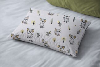 Μαξιλαροθήκη Εμπριμέ Bebe Baby Foxes 595 35×45 Λευκό / Γκρι Μαξιλαροθήκη Εμπριμέ Bebe Baby Foxes 595 35×45 Λευκό / Γκρι