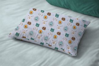 Μαξιλαροθήκη Εμπριμέ Kids Big Cats 28 50×70 Ανοιχτό Γαλάζιο