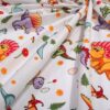 Πάνα Χασέ Bebe Dinosaur 520 80×80 Λευκό / Πορτοκαλί Πάνα Χασέ Bebe Dinosaur 520 80×80 Λευκό / Πορτοκαλί