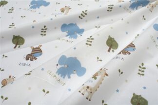 Πάνα Χασέ Bebe Happy Safari 711 80×80 Λευκό / Σιέλ Πάνα Χασέ Bebe Happy Safari 711 80×80 Λευκό / Σιέλ