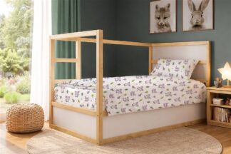 Πάπλωμα Εμπριμέ Kids Baby Foxes 594 160×240 Λευκό / Παστέλ Λιλά Πάπλωμα Εμπριμέ Kids Baby Foxes 594 160×240 Λευκό / Παστέλ Λιλά