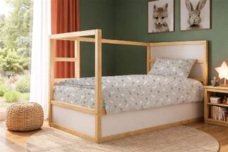 Πάπλωμα Εμπριμέ Kids Rabbit Garden 586 160×240 Γκρι Πάπλωμα Εμπριμέ Kids Rabbit Garden 586 160×240 Γκρι