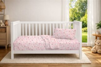 Παπλωματοθήκη Εμπριμέ Bebe Rabbit Garden 585 120×160 Ροζ Παπλωματοθήκη Εμπριμέ Bebe Rabbit Garden 585 120×160 Ροζ