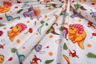 Σεντονάκι Λίκνου Bebe Dinosaur 520 80×110 Λευκό / Πορτοκαλί Σεντονάκι Λίκνου Bebe Dinosaur 520 80×110 Λευκό / Πορτοκαλί
