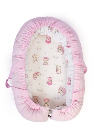 Φωλιά Ύπνου Bebe Bear's Nest 04 85×60×15 Λευκό / Ροζ Φωλιά Ύπνου Bebe Bear's Nest 04 85×60×15 Λευκό / Ροζ