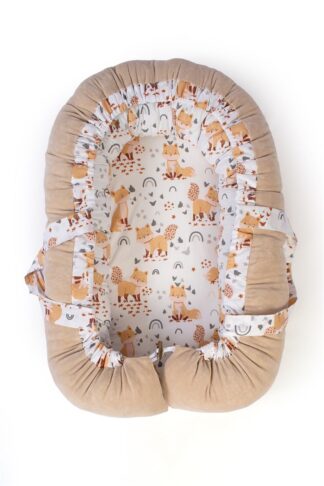 Φωλιά Ύπνου Bebe Cute Fox 02 85×60×15 Λευκό / Μπεζ Φωλιά Ύπνου Bebe Cute Fox 02 85×60×15 Λευκό / Μπεζ