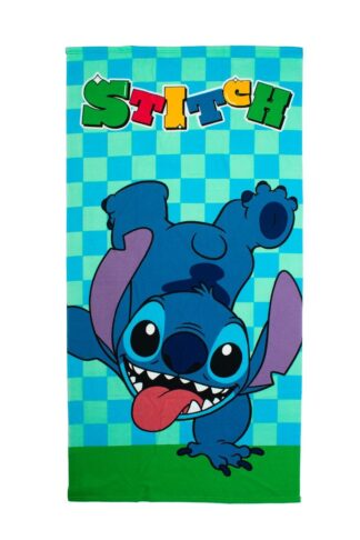 Πετσέτα Θαλάσσης Quick Dry Disney Home Lilo & Stitch 186 70×140 Ακουά / Σιέλ
