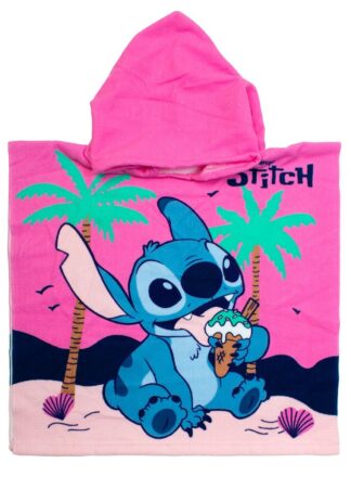 Πόντσο Θαλάσσης Quick Dry Disney Home Lilo & Stitch 195 50×100 Baby Pink