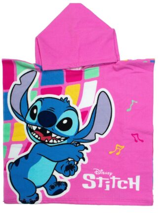 Πόντσο Θαλάσσης Quick Dry Disney Home Lilo & Stitch 275 50×100 Ροζ