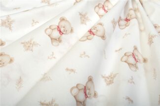Πάνα Χασέ Bebe Newborn Bear 716 80×80 Λευκό / Μπεζ Πάνα Χασέ Bebe Newborn Bear 716 80×80 Λευκό / Μπεζ