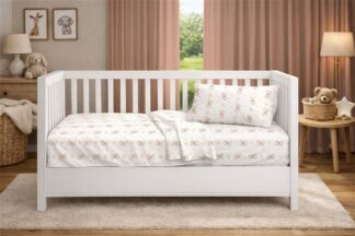 Πάπλωμα Εμπριμέ Bebe Newborn Bear 716 120×160 Λευκό / Μπεζ Πάπλωμα Εμπριμέ Bebe Newborn Bear 716 120×160 Λευκό / Μπεζ