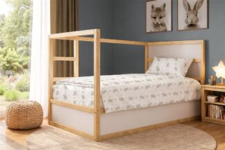 Σεντόνια Εμπριμέ Σετ 2 τεμ Kids Newborn Bear 717 160×240 Λευκό / Γκρι Σεντόνια Εμπριμέ Σετ 2 τεμ Kids Newborn Bear 717 160×240 Λευκό / Γκρι