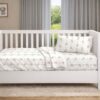 Σεντόνια Εμπριμέ Σετ 3 τεμ Bebe Newborn Bear 717 120×160 Λευκό / Γκρι