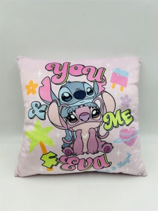 Βελούδινο Μαξιλάρι Disney Home Stitch & Angel 614 38×38 Baby Pink Βελούδινο Μαξιλάρι Disney Home Stitch & Angel 614 38×38 Baby Pink
