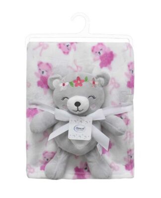 Λούτρινο Ζωάκι Σετ 2 τεμ. Bebe Teddy Bear 21 Ύψος 25 εκ. & Εμπριμέ Κουβέρτα Coral Fleece 75×100 Γκρι Λούτρινο Ζωάκι Σετ 2 τεμ. Bebe Teddy Bear 21 Ύψος 25 εκ. & Εμπριμέ Κουβέρτα Coral Fleece 75×100 Γκρι