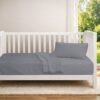 Κουβέρτα Πικέ Bebe Μονόχρωμη 325 gsm 125×150 Γκρι