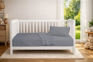 Κουβέρτα Πικέ Bebe Μονόχρωμη 325 gsm 125×150 Γκρι