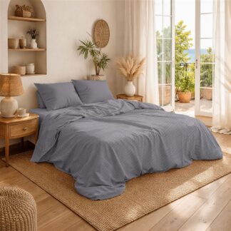 Κουβέρτα Πικέ Μονόχρωμη 325 gsm 225×270 Γκρι