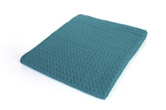 Κουβέρτα Πικέ Bebe Μονόχρωμη 325 gsm 85×110 Πετρόλ