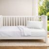 Κουβέρτα Πικέ Bebe Μονόχρωμη 325 gsm 125×150 Λευκό