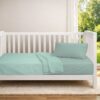 Κουβέρτα Πικέ Bebe Μονόχρωμη 325 gsm 125×150 Μέντα