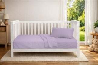 Κουβέρτα Πικέ Bebe Μονόχρωμη 325 gsm 125×150 Παστέλ Λιλά