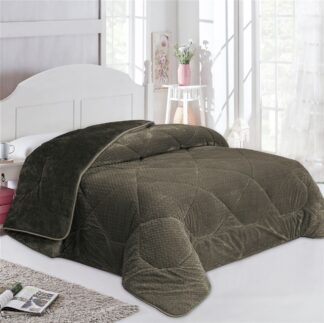 Κουβερτοπάπλωμα Jacquard Waves-Fleece 700 gsm 1960 Λαδί 160×220 Κουβερτοπάπλωμα Jacquard Waves-Fleece 700 gsm 1960 Λαδί 160×220