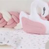 Πάντα Πλεξούδα Bebe Velvet 20 Μήκος 220 εκ. Λευκό / Ροζ