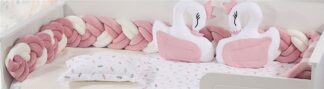 Πάντα Πλεξούδα Bebe Velvet 20 Μήκος 220 εκ. Λευκό / Ροζ Πάντα Πλεξούδα Bebe Velvet 20 Μήκος 220 εκ. Λευκό / Ροζ